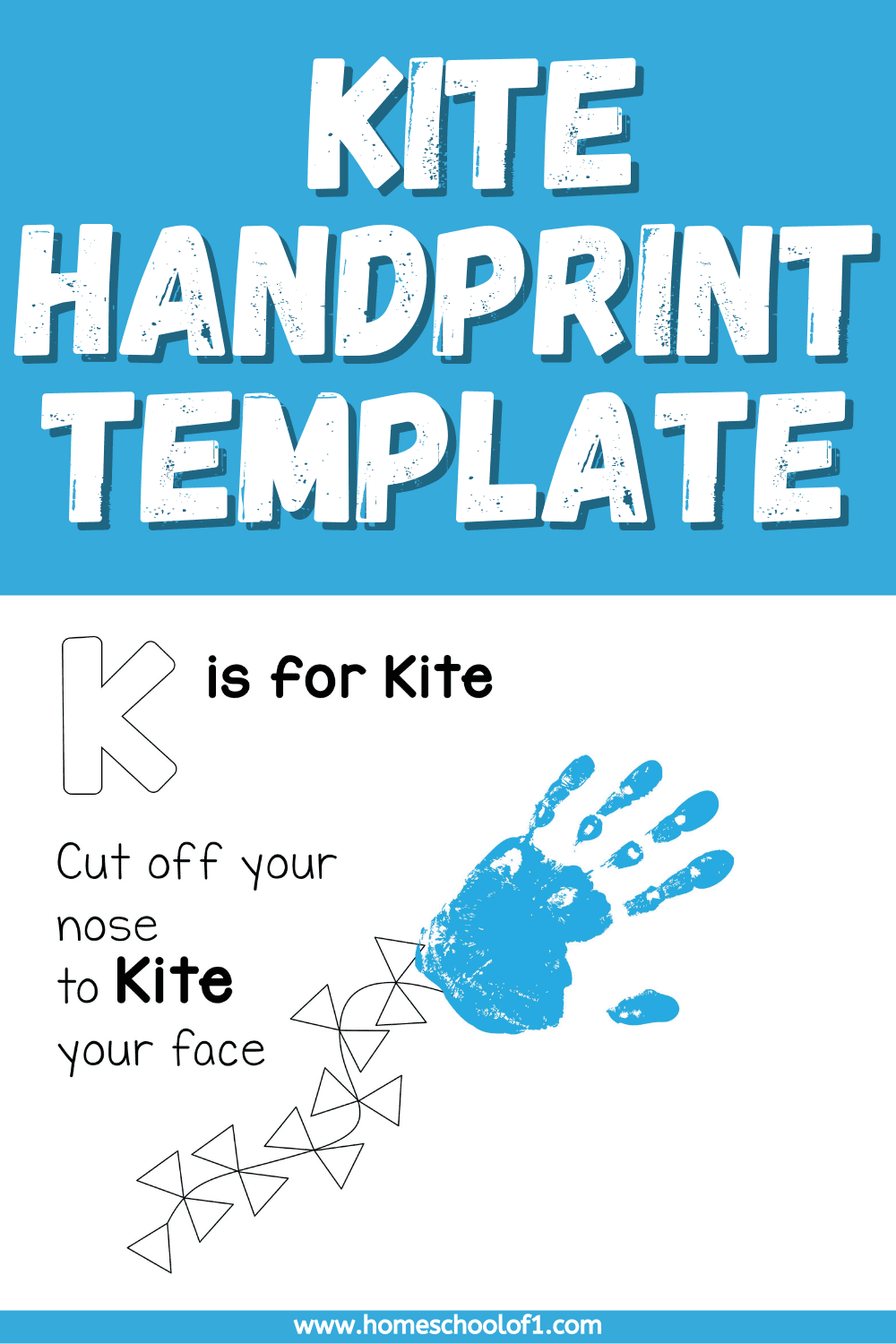K Is For Kite Handprint Art Let's Have Fun With The Letter K