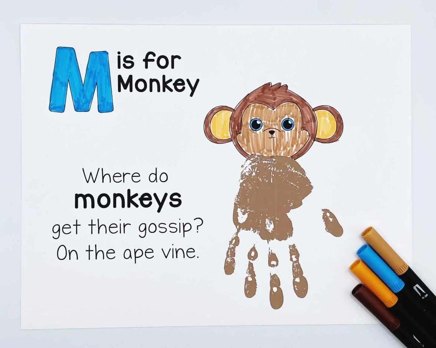 m is for monkey