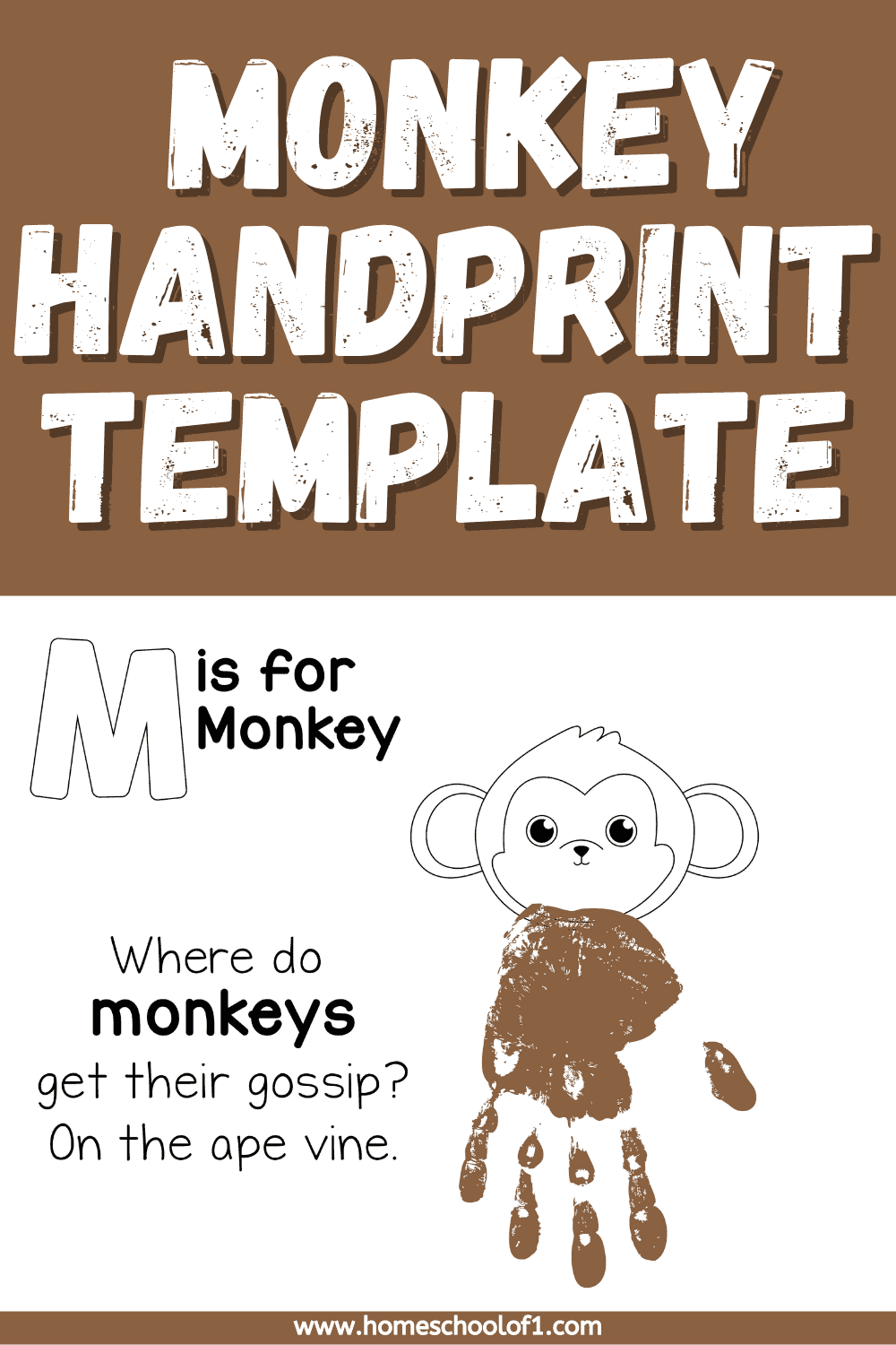 monkey template for kids