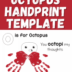 o is for octopus handprint template