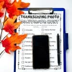 thanksgiving photo scavenger hunt printable