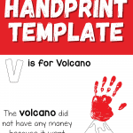 volcano handprint