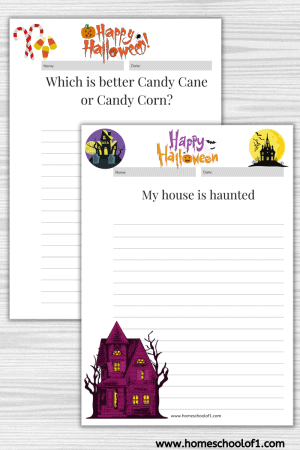 Free Printable Halloween Writing Prompts