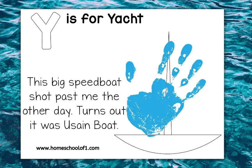 yacht handprint template