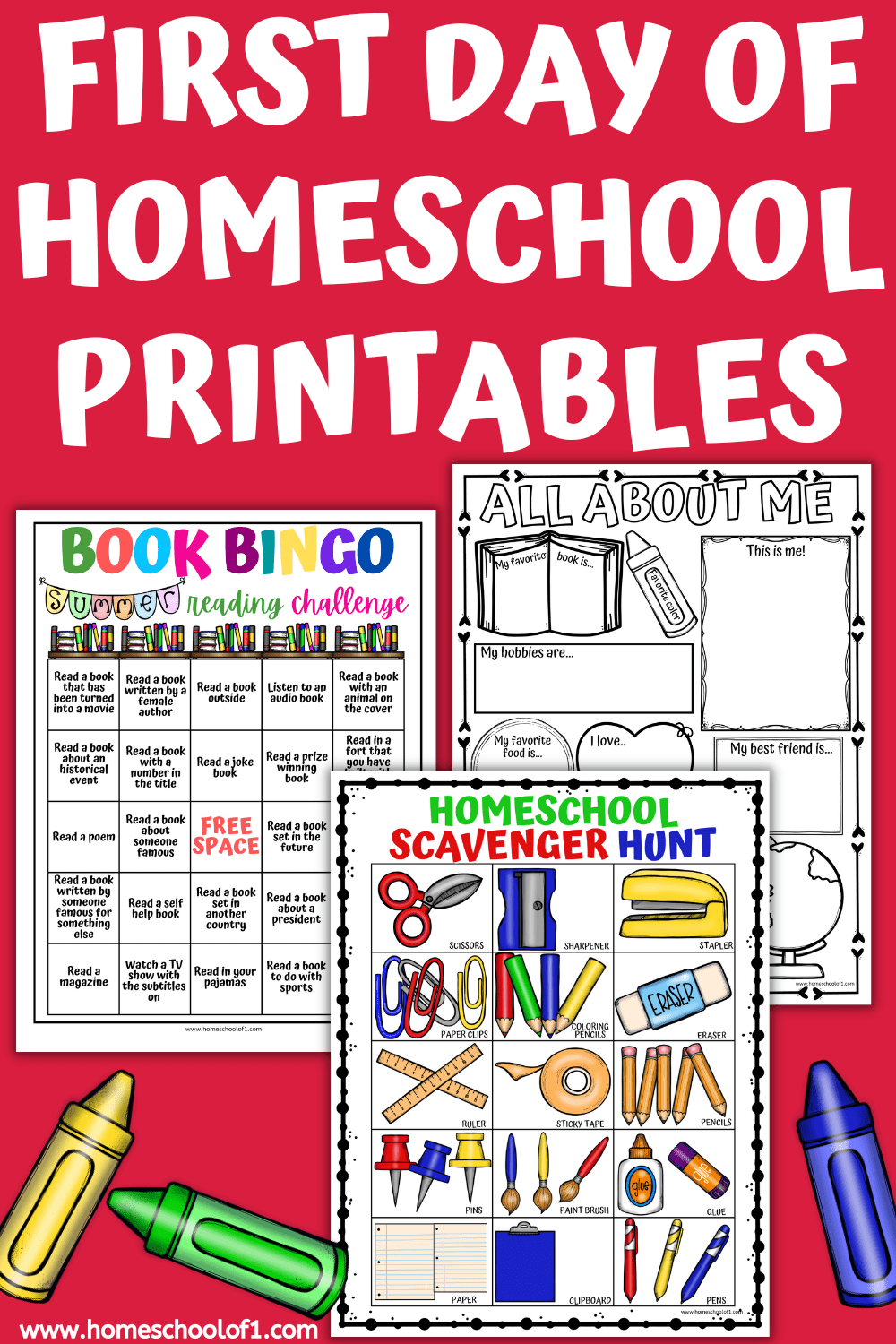 1st day of homeschool printables