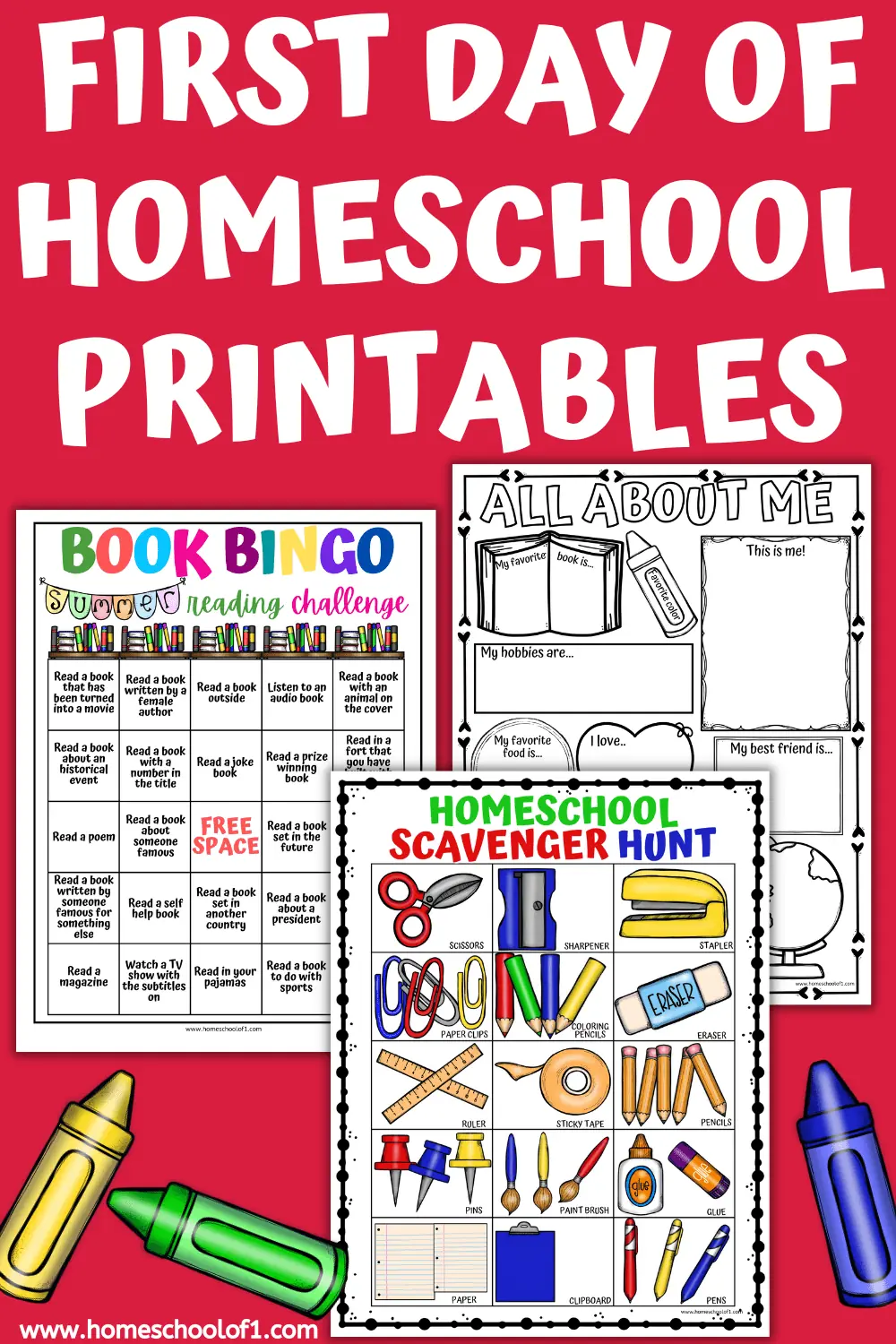 First Day Of Homeschool Printables For Fun - Homeschool of 1