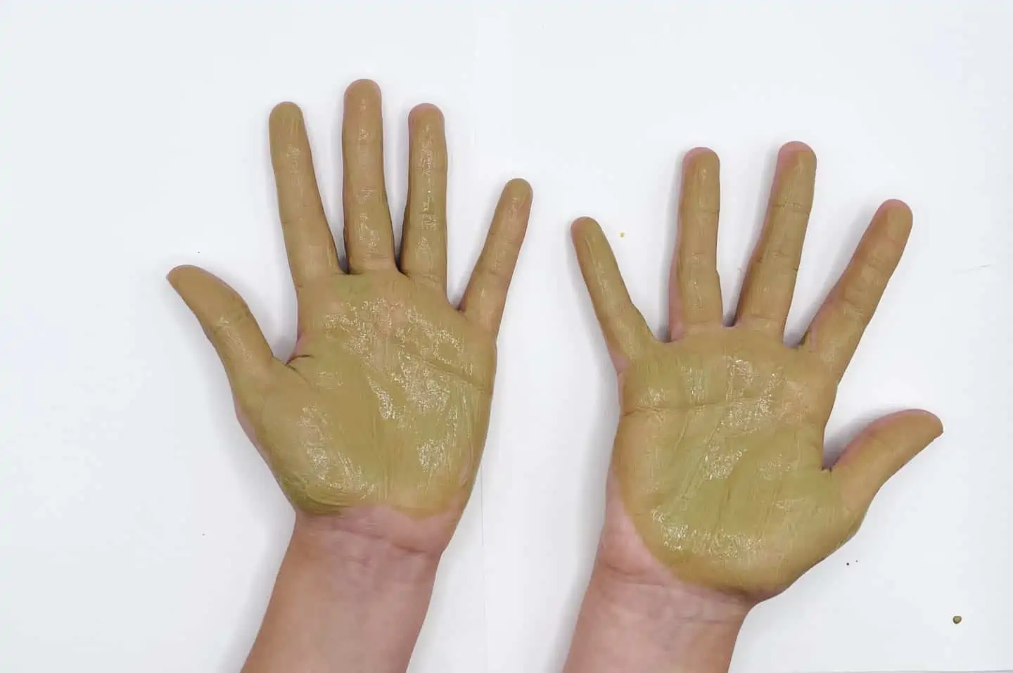 2 brown handprints