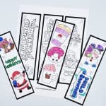 CHRISTMAS COLOR IN BOOKMARKS