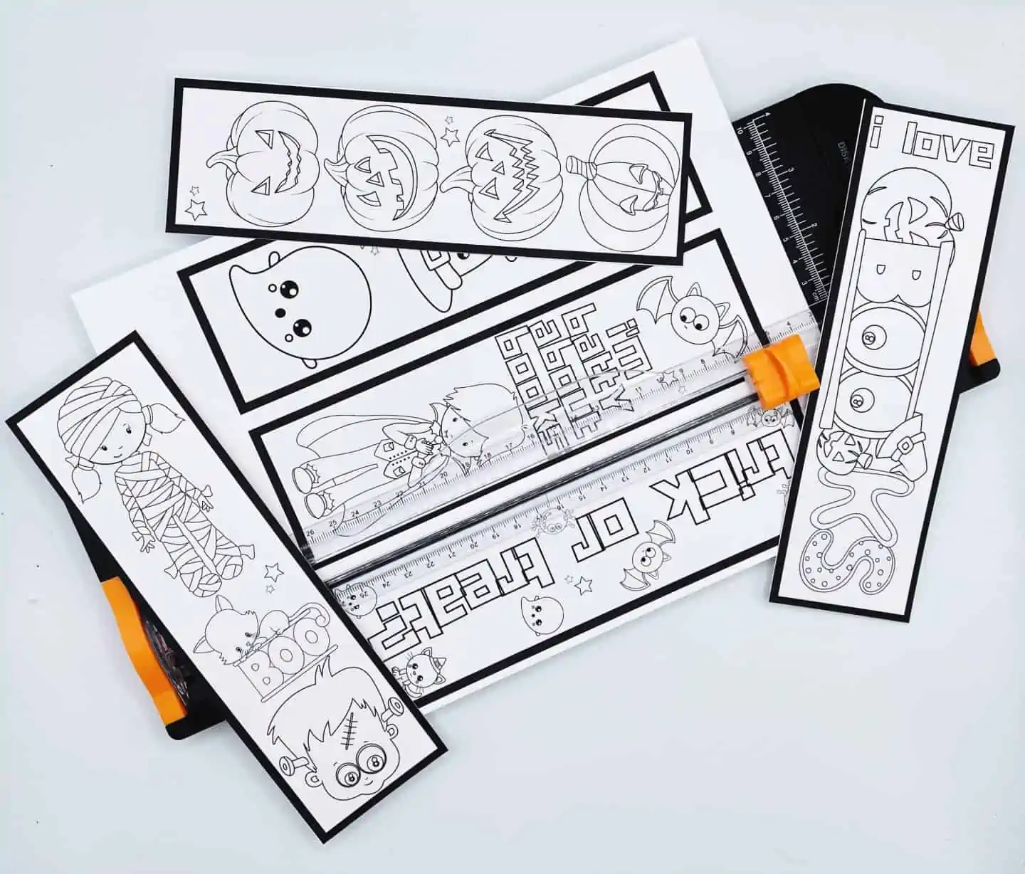 Halloween bookmarks