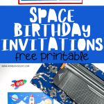Space birthday invitations free printable