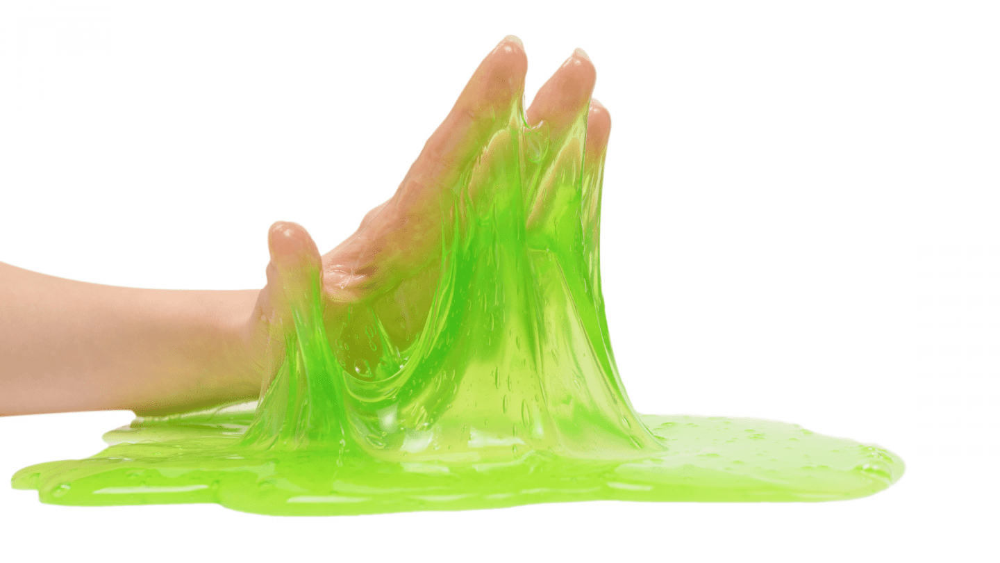green alien slime