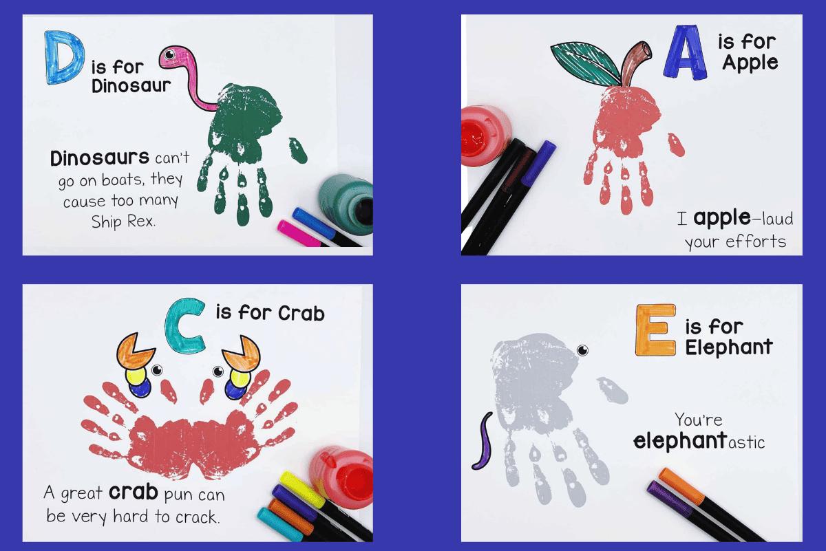 alphabet handprint templates