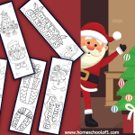 christmas bookmarks to color