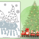 christmas gnome handprint