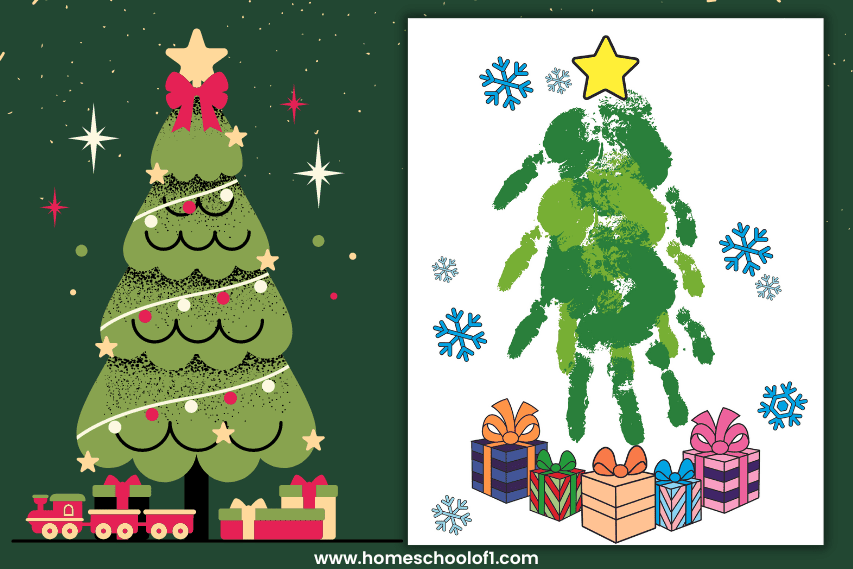 christmas tree handprint