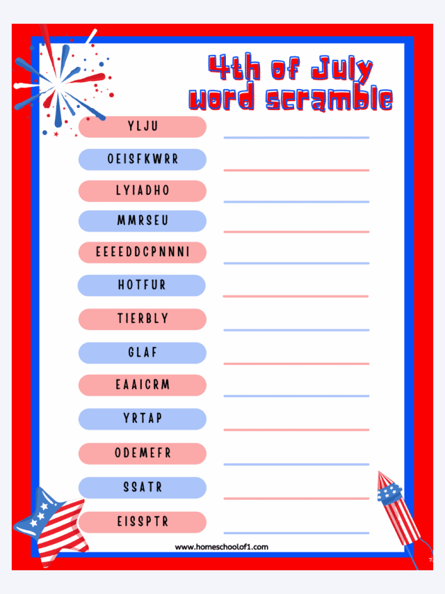 4th of july words