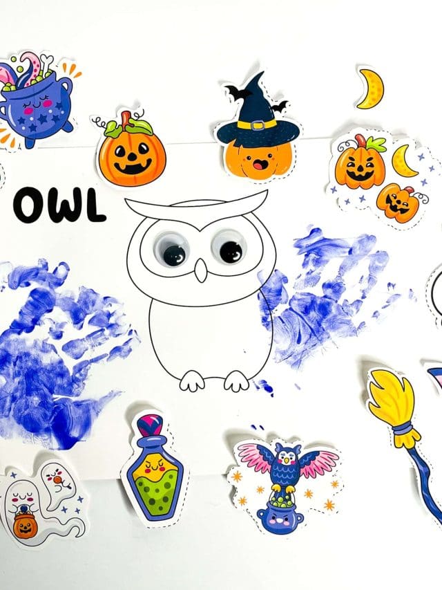 OWL HANDPRINT ART