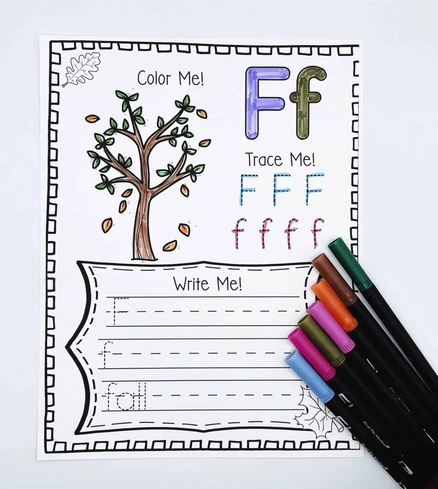 fall alphabet tree