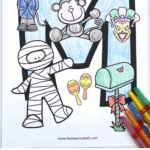 free letter m coloring page