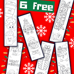 free printable Christmas bookmarks
