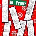 6 Free Printable Christmas Bookmarks To Color