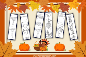 Free Thanksgiving Bookmarks to Color - Homeschool of One