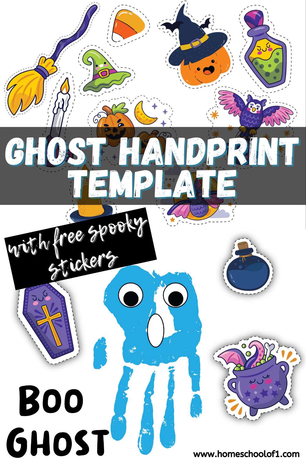 free ghost handprint template