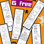 halloween bookmarks to color