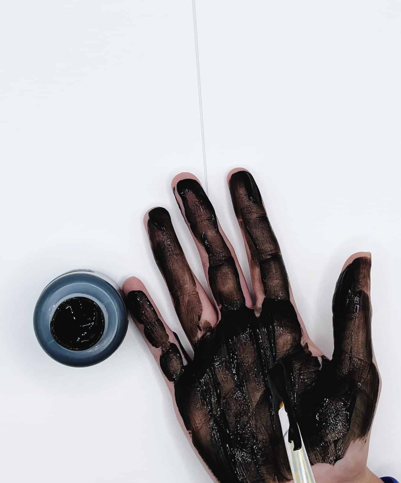 black handpaint