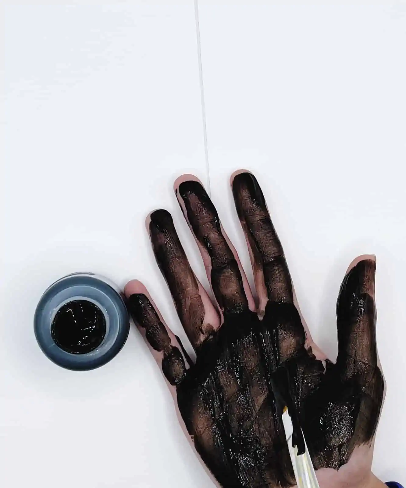 black handpaint