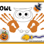 handprint owl art