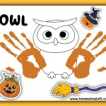 handprint owl art