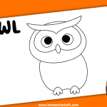 handprint owl template