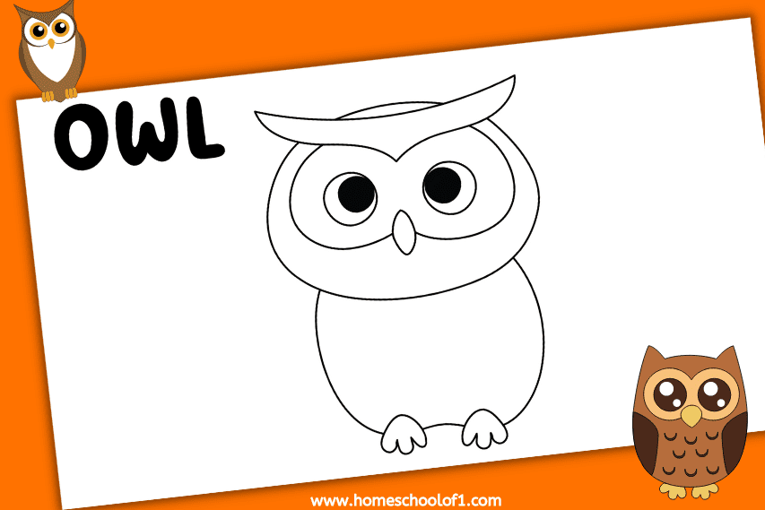 handprint owl template