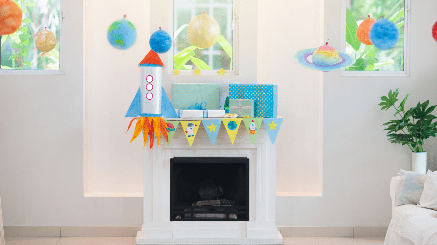 kids space party decorations