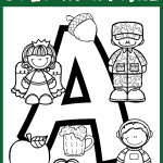 letter a coloring page