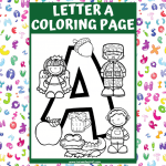 letter a coloring sheet