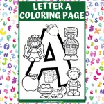 letter a coloring sheet