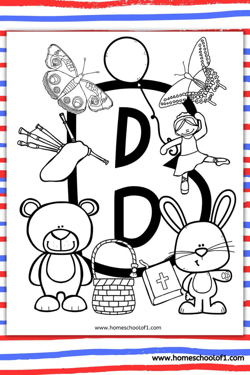 letter b coloring sheet