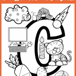 letter c coloring page