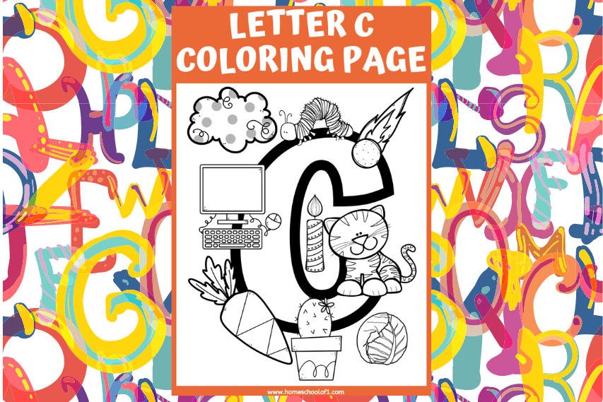letter c coloring sheet