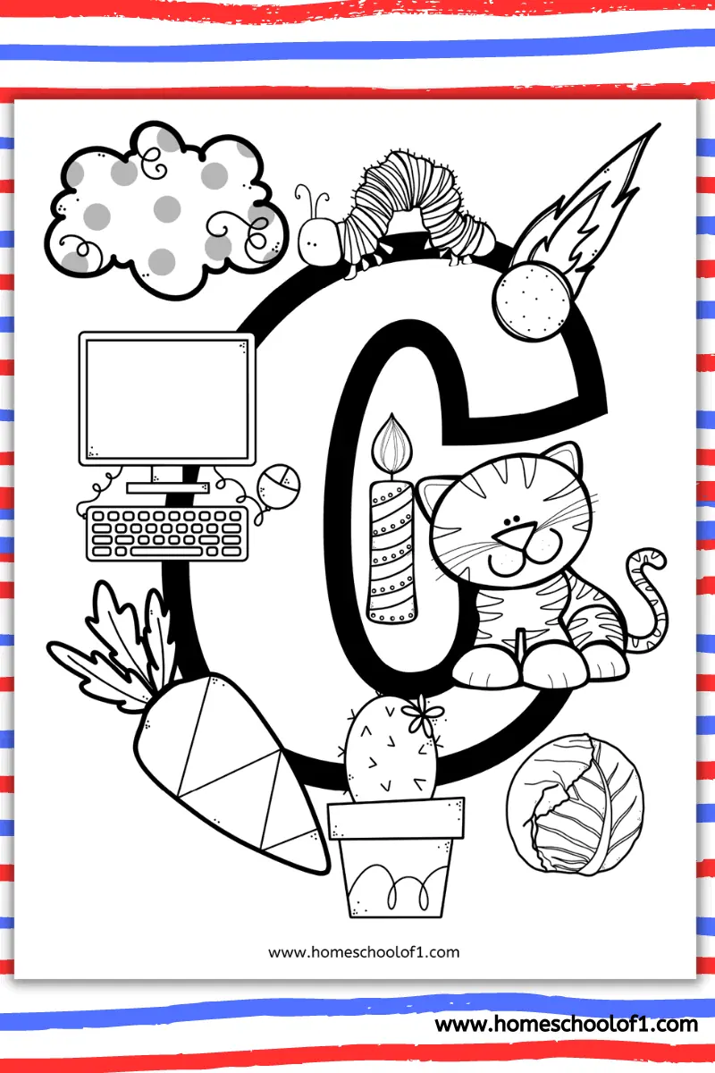 letter c coloring sheet