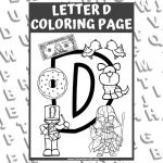 letter d coloring sheet
