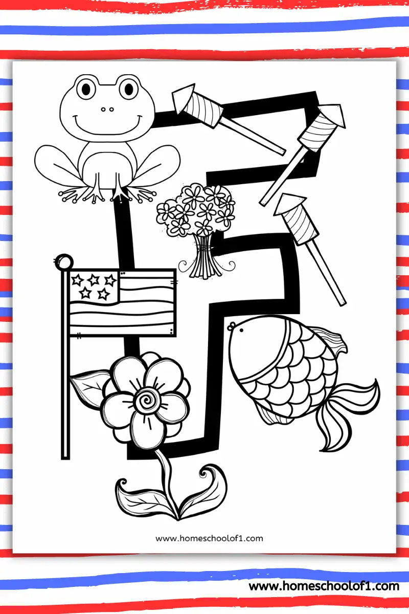 letter f coloring sheet