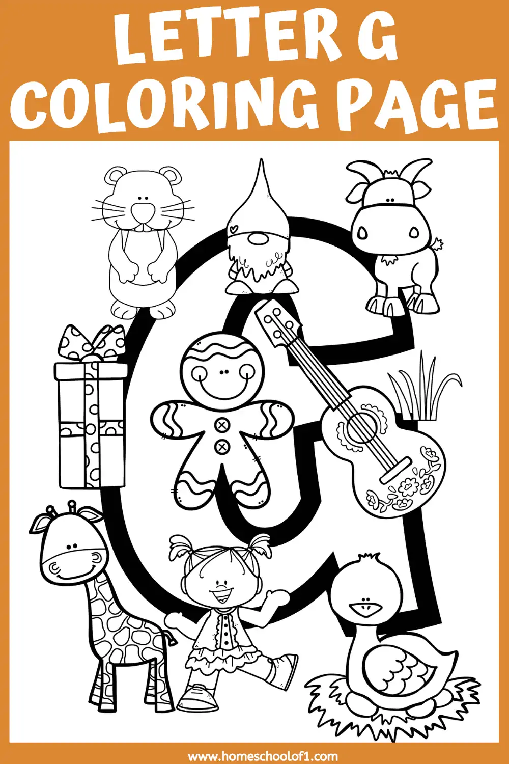 letter g coloring page