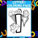 letter i coloring sheet