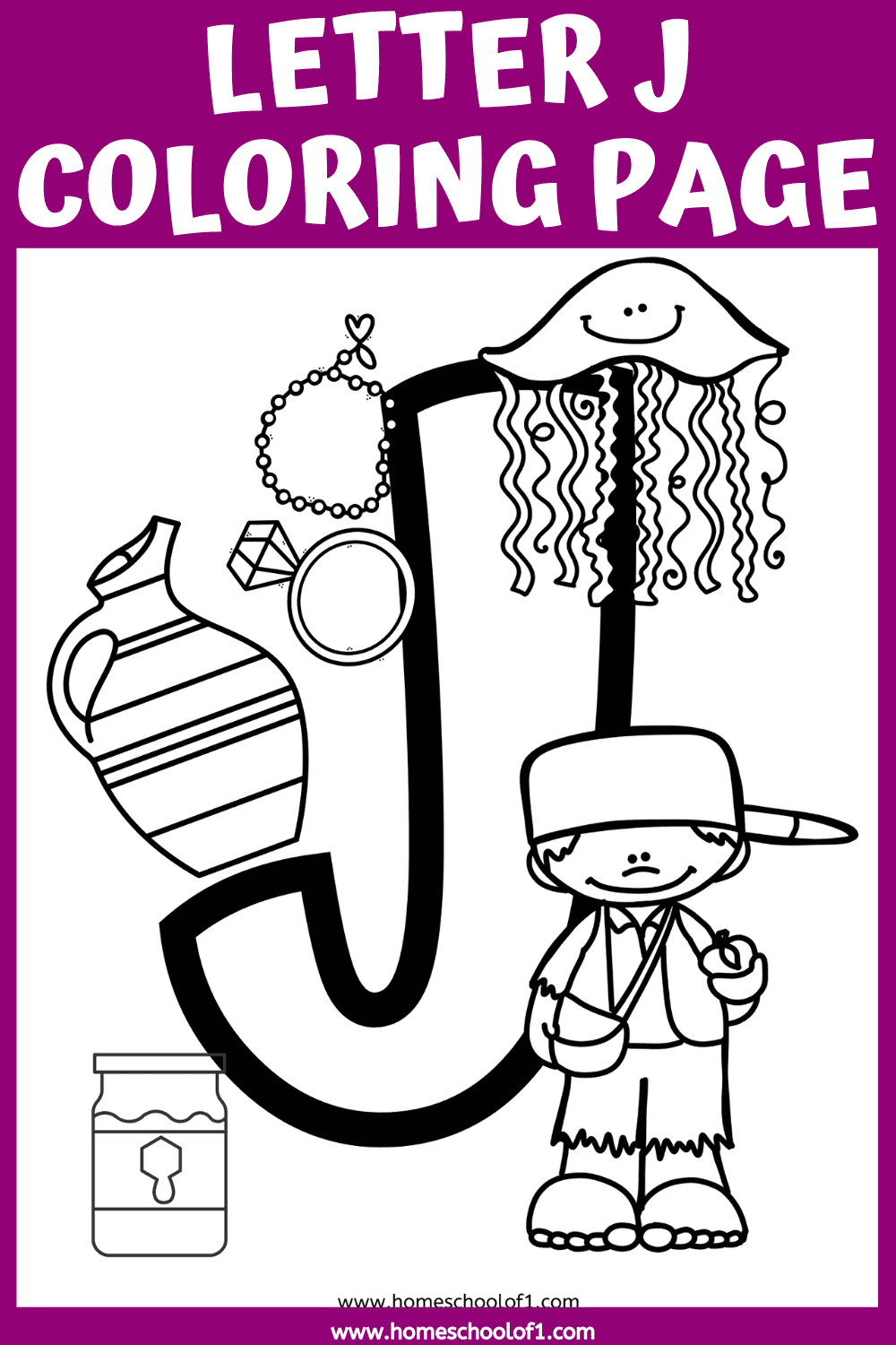 letter j coloring page