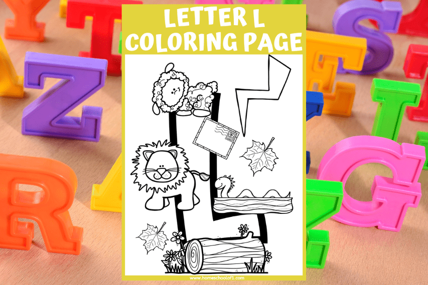 letter l coloring sheet