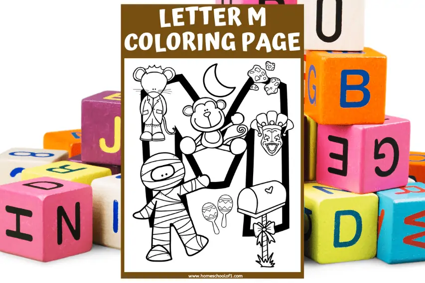 Free Letter M Coloring Page & Activities for Preschoolers