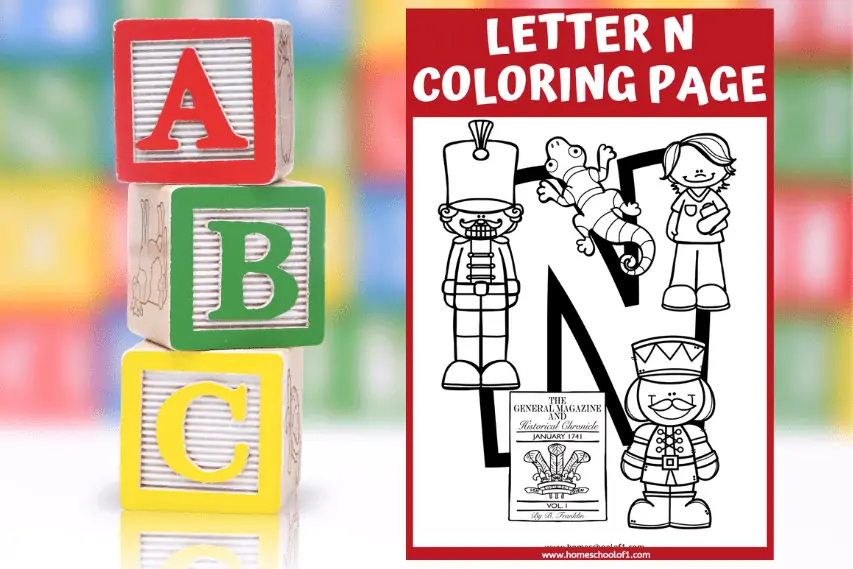 Free Letter N Coloring Page Perfect for Preschool